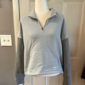Under Armour Gray Quarter-Zip Sweatshirt
